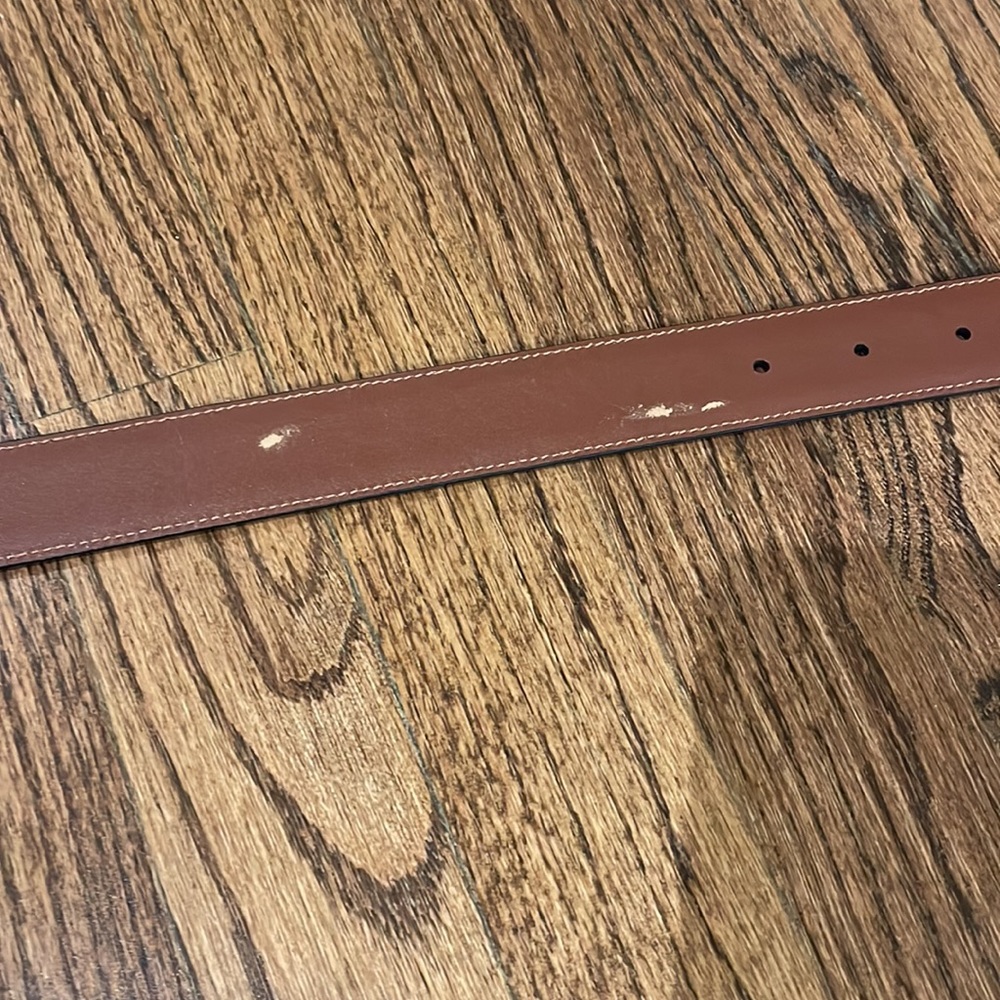 Coach black men’s simple leather belt - Picture 8 of 8